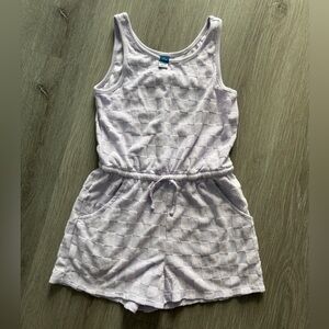 Old Navy Lilac Checker Terry Romper